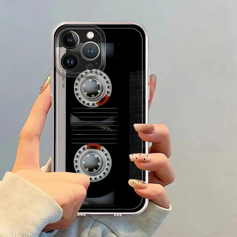 Innovative Recording Machine Case for Apple iPhone 7 8 SE XS 16e XR 13 12 11 Pro Max 15 14 16 Plus Soft Cover 