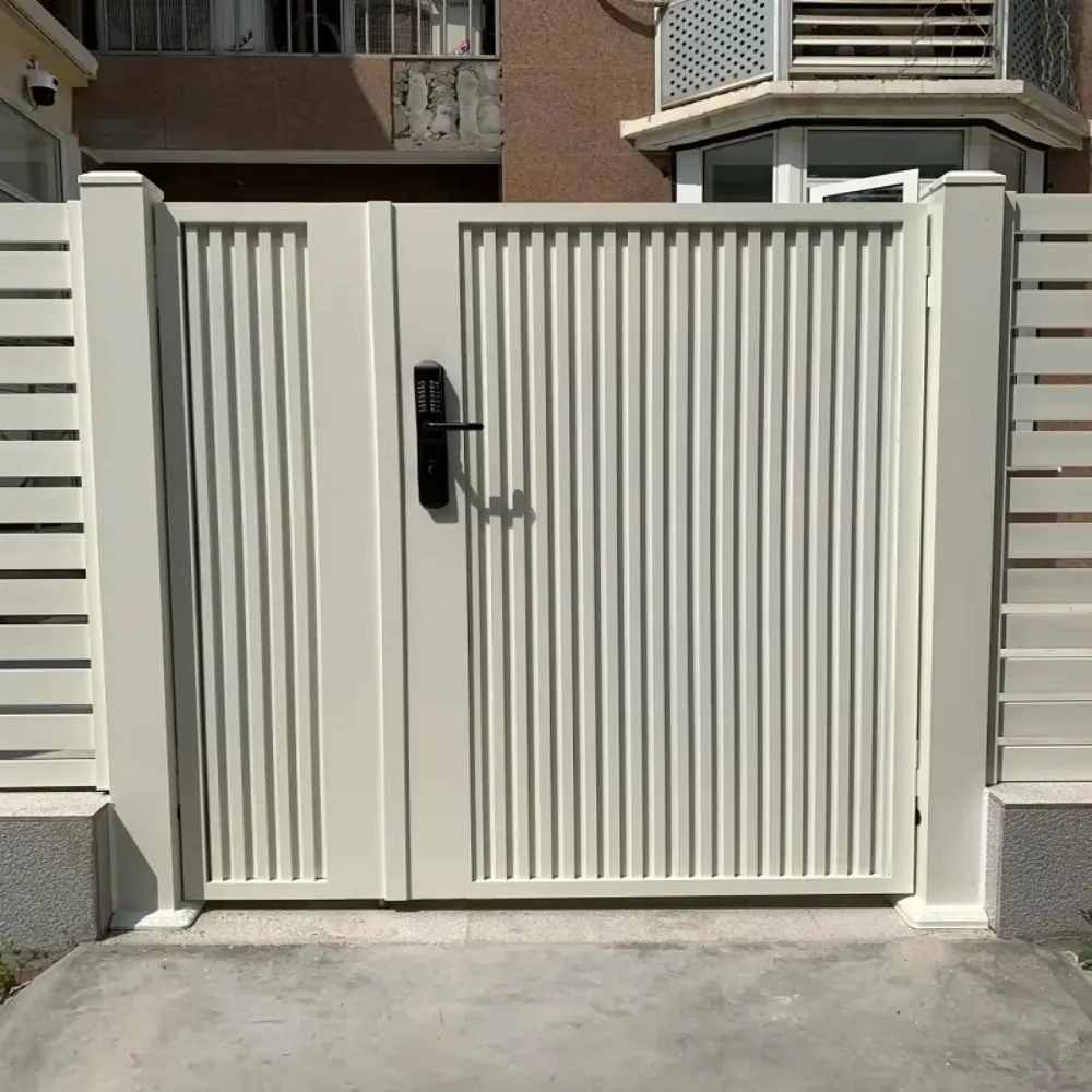 

Best Selling Modern Aluminum Garden Gate Waterproof Villa Sliding & Swing Front Gate Contemporary Outdoor Yard Door