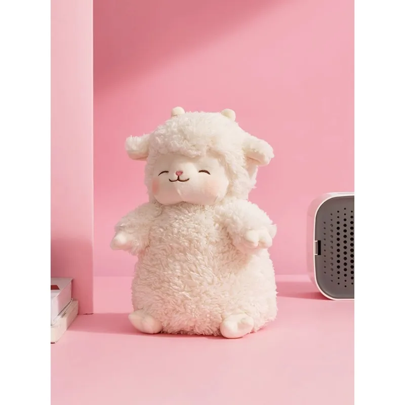 Original MINISO Lamb Doll Cute Girl Throw Pillow Sheep Baa Series Plush Anime Action Figure Model Toys Gifts Collection Ornament