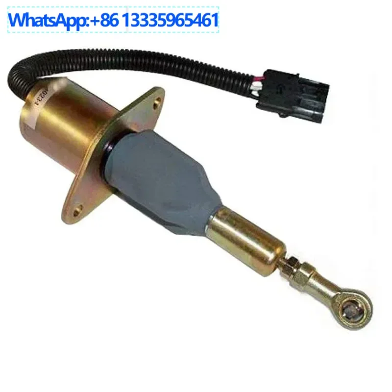 

2PCS Applicable to Cummins flameout solenoid valve Fuel cut-off stop solenoid valve 3932546 SA-4639-24