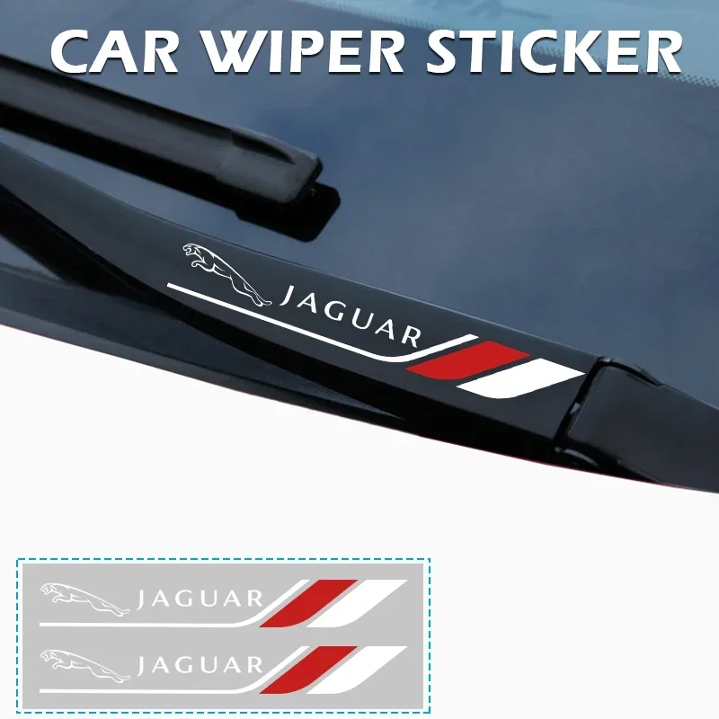 Auto Decor Decals Car Window Wiper Stickers Emblem For Jaguar XF XE XFL XEL XJL XJ F-PACE E-PACE DIY Stickers Car Styling 