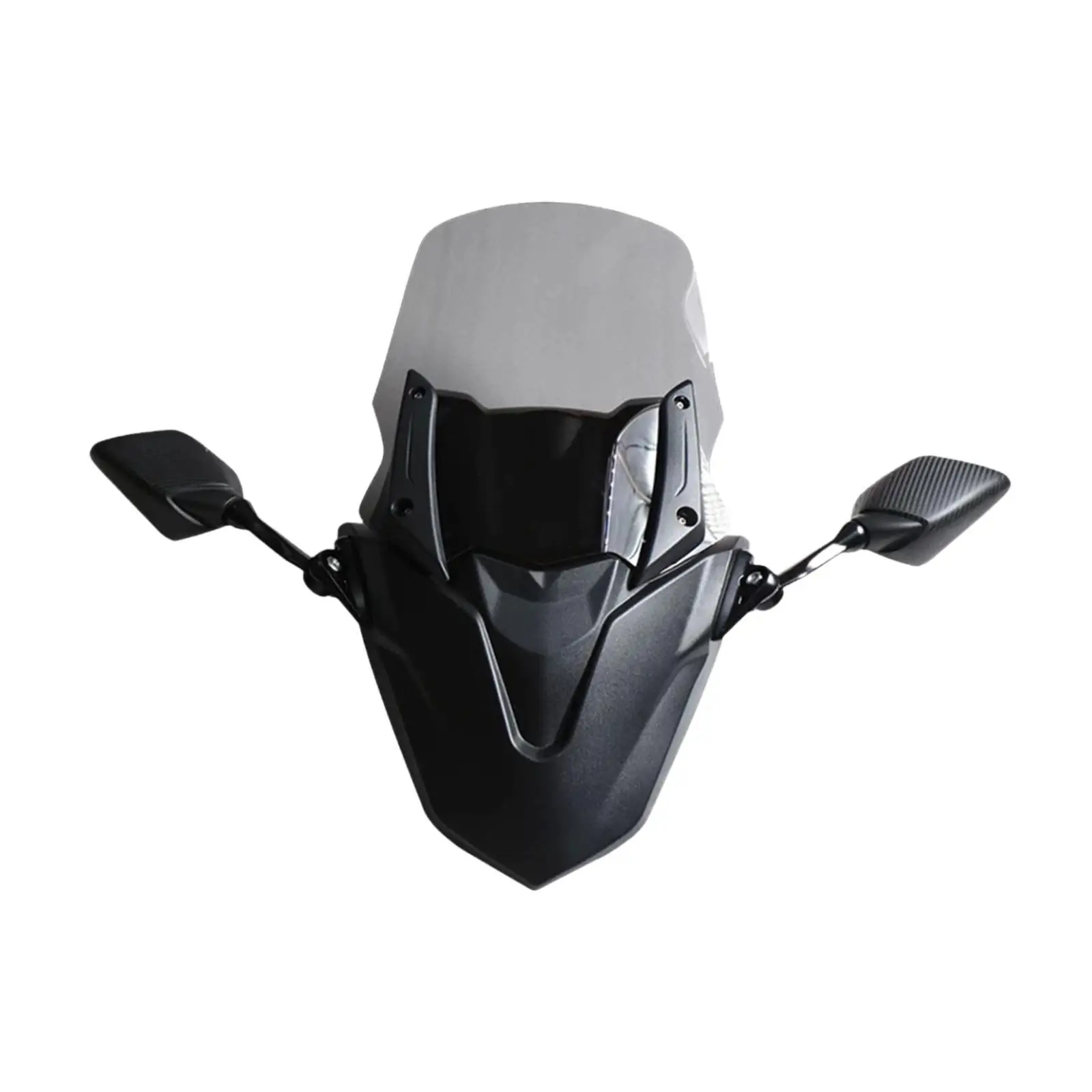 

Motorcycle Windshield with Rearview Mirror High Performance Protective Easy to Install Direct Replace for Yamaha Nmax155