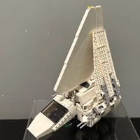 Space themed Interstellar Space Shuttle Building Blocks Future Technology Shuttle Children's Parent Child Puzzle Assembly Toy