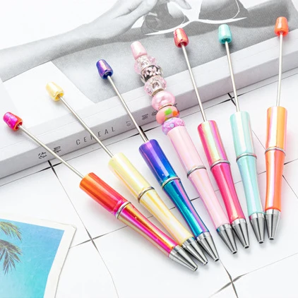 40Pcs Newest Creative Beadad Ballpoint Pen Ballpoint Pen DIY Ballpoint Pen Gift for Student Office Supplies Japanese Stationery