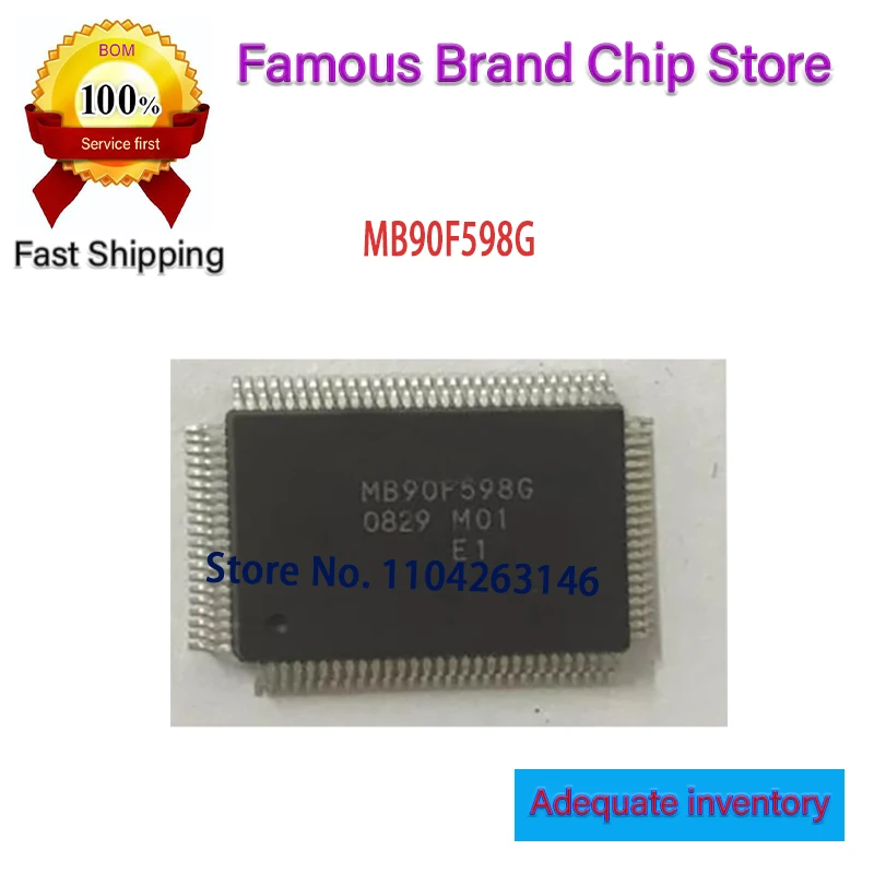 1pcs/lot MB90F598GPFR-GE1 MB90F598G QFP100  chips in stock