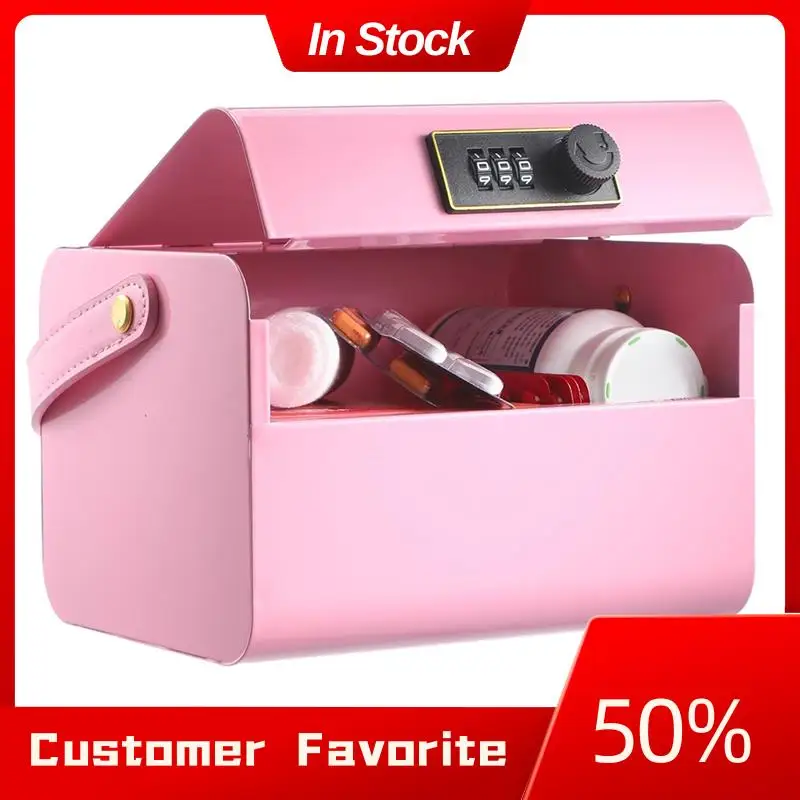 AT03 Top Piggy Bank For Kids 5-12 Years Old,Portable Kids Safe Bank With Code,Small Cash Box With Combination Lock