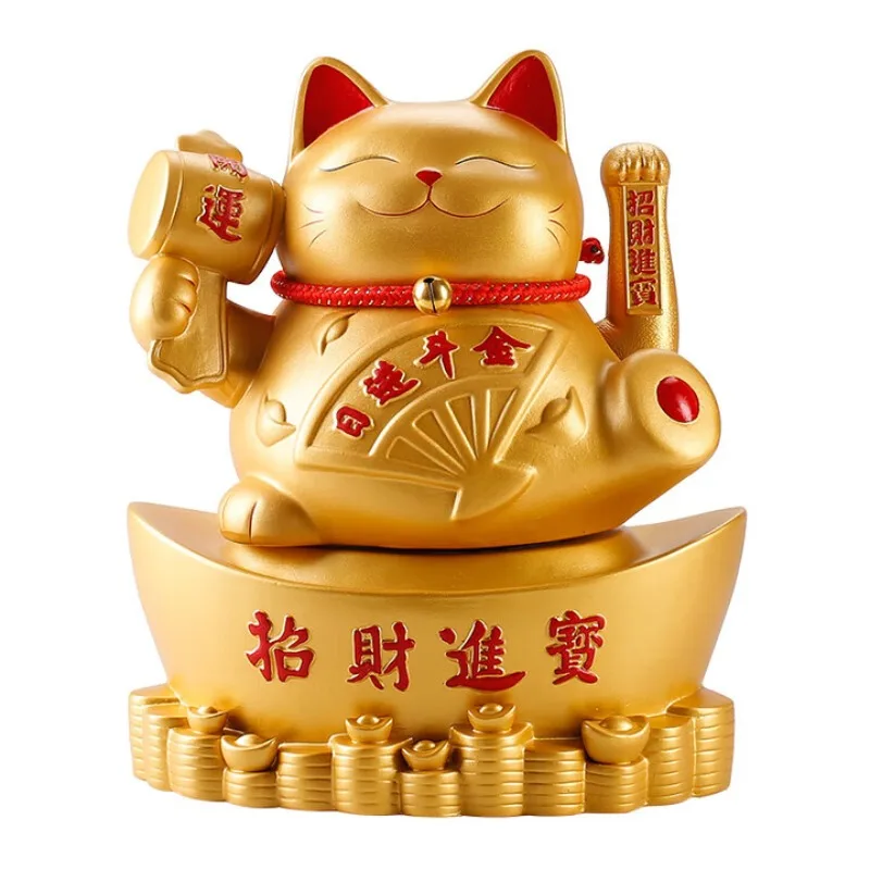 

Chinese ceramic cat piggy bank home living room office decoration ornament