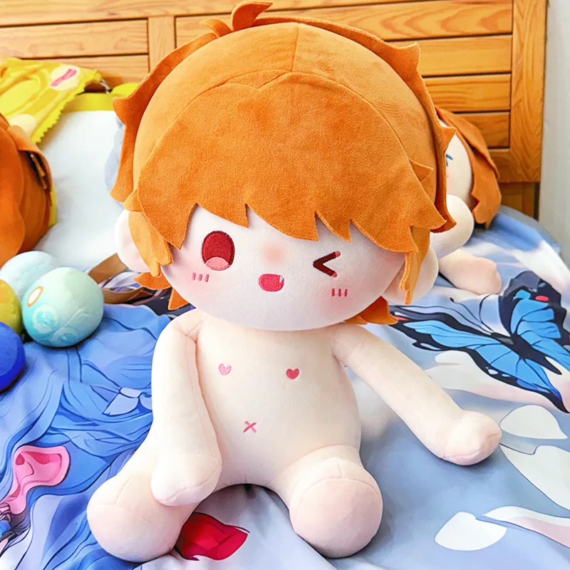 

40cm Kawaii Naked Idol Cotton Doll Plush Toy Stuffed Star Figure Dolls Can Change Clothes Gift for Girls Kids Light and Night