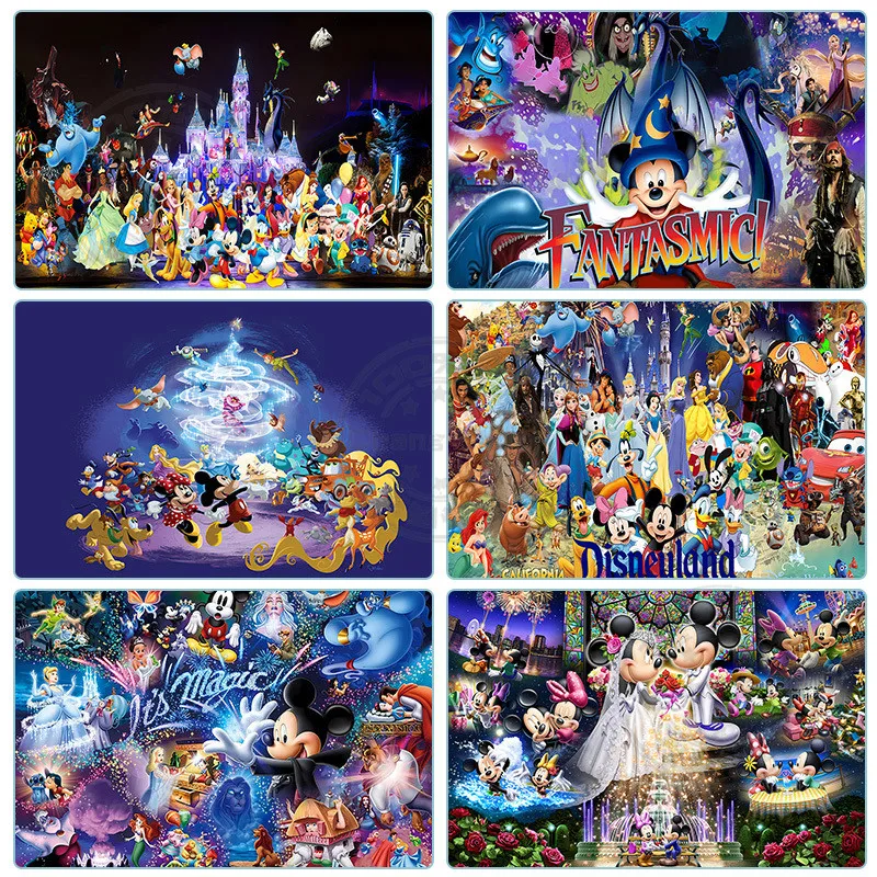 Disney Princesses Castles Photo Backdrops Birthday Party Photography Background Custom Photo Booth Props