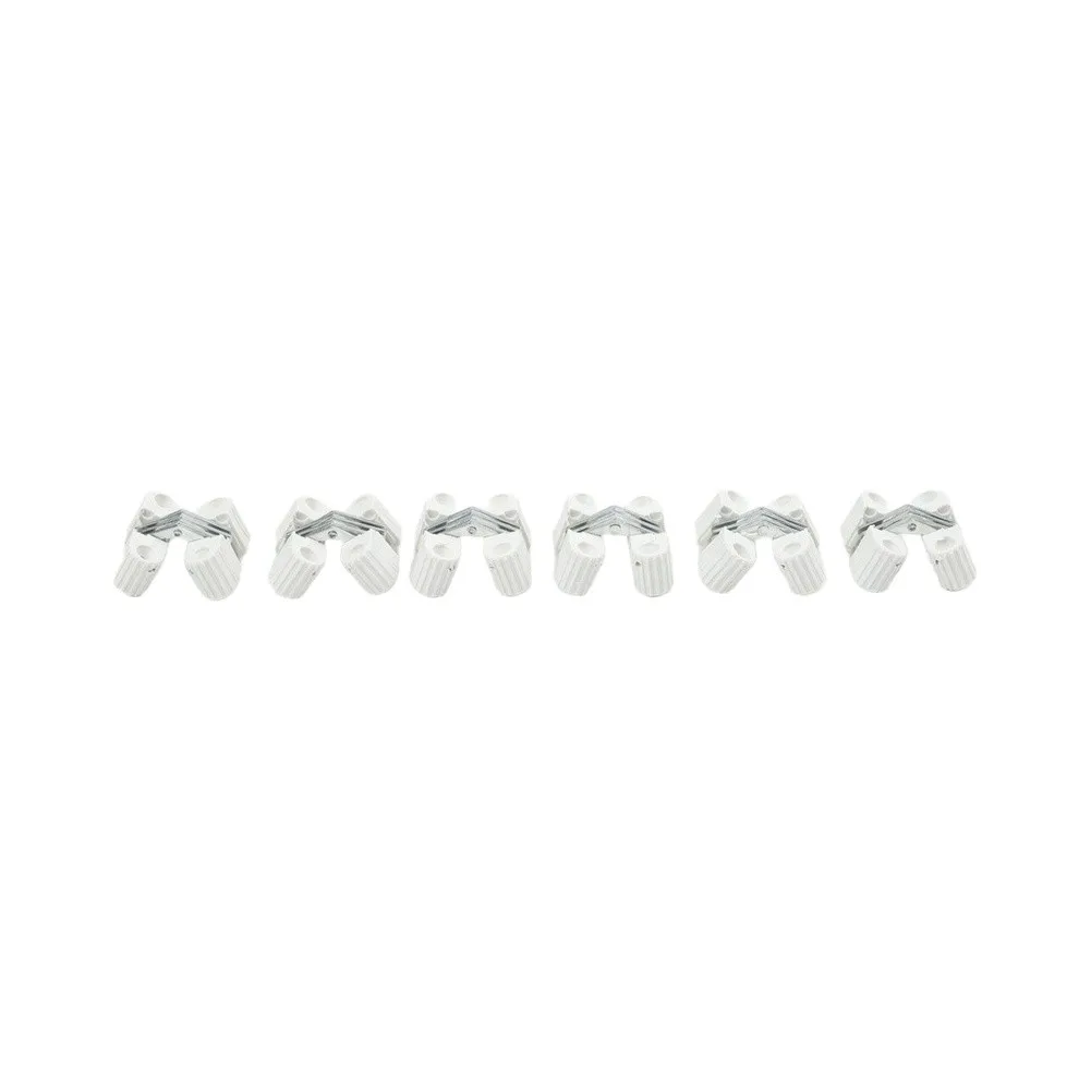 6Pcs Compact for cross Hinge for Invisible Folding Door Applications on Wooden or Composite Panels with Balanced Load