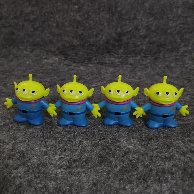 Alien Anime Toy Story Figurka akcji Pvc Model Lalka Samochód i ozdoby na biurko Kolekcja Dziecko Śliczne zabawki Prezenty 12szt 4cm