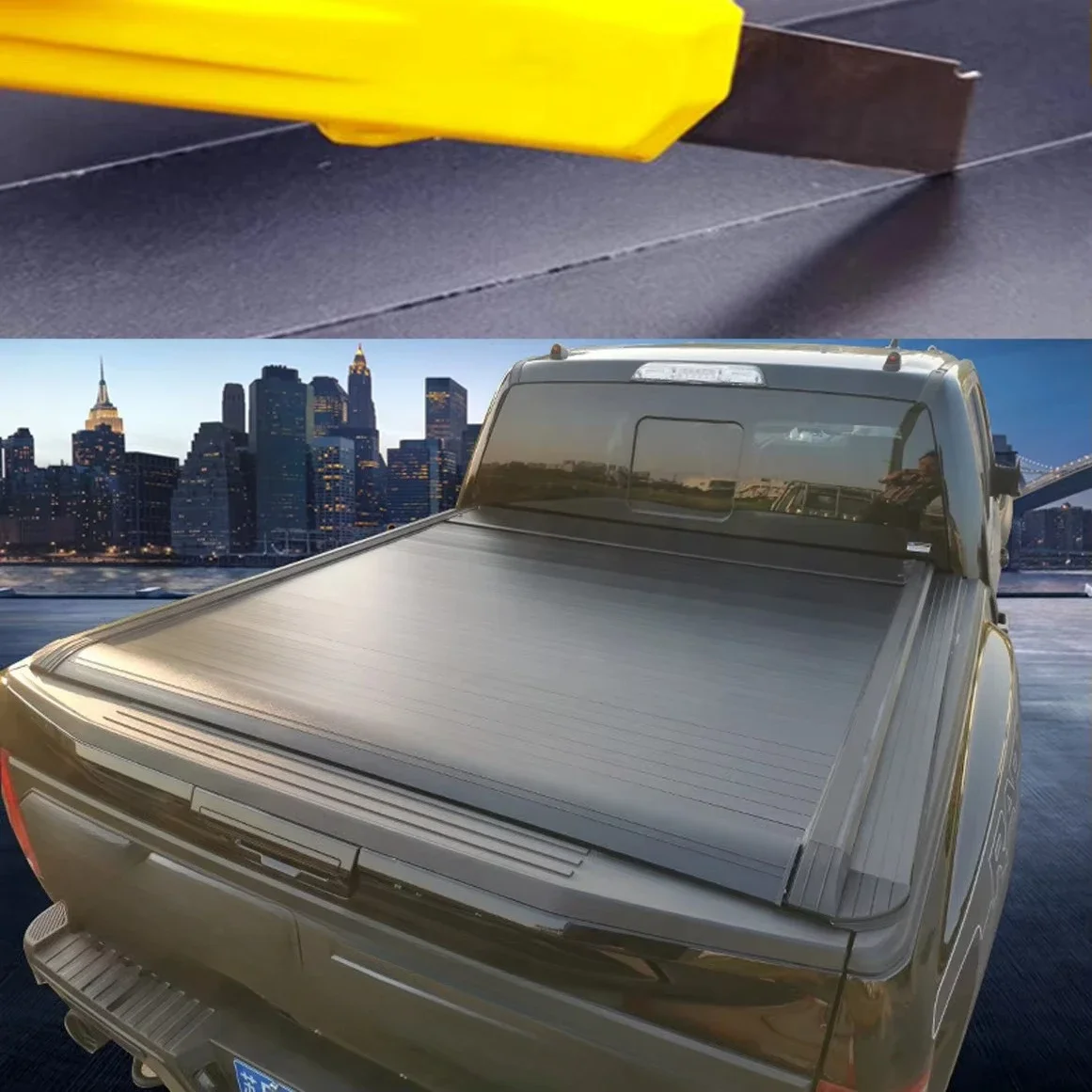 2025 Hot Selling Aluminum Alloy 4x4 Pickup Truck Bed Cover Waterproof Roll Up Tonneau Shutter Cover For Ford F150 Ranger Raptor