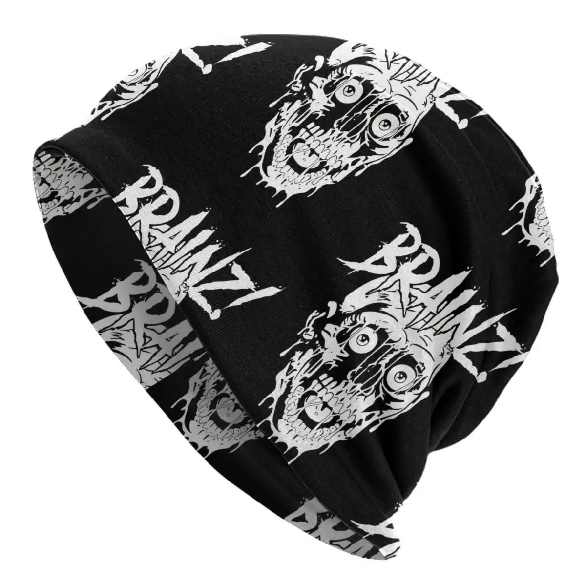 Bonnet Hats Zombie Men Women's Thin Hat Comic BRAINZ Autumn Spring Warm Cap Design Skullies Beanies Caps