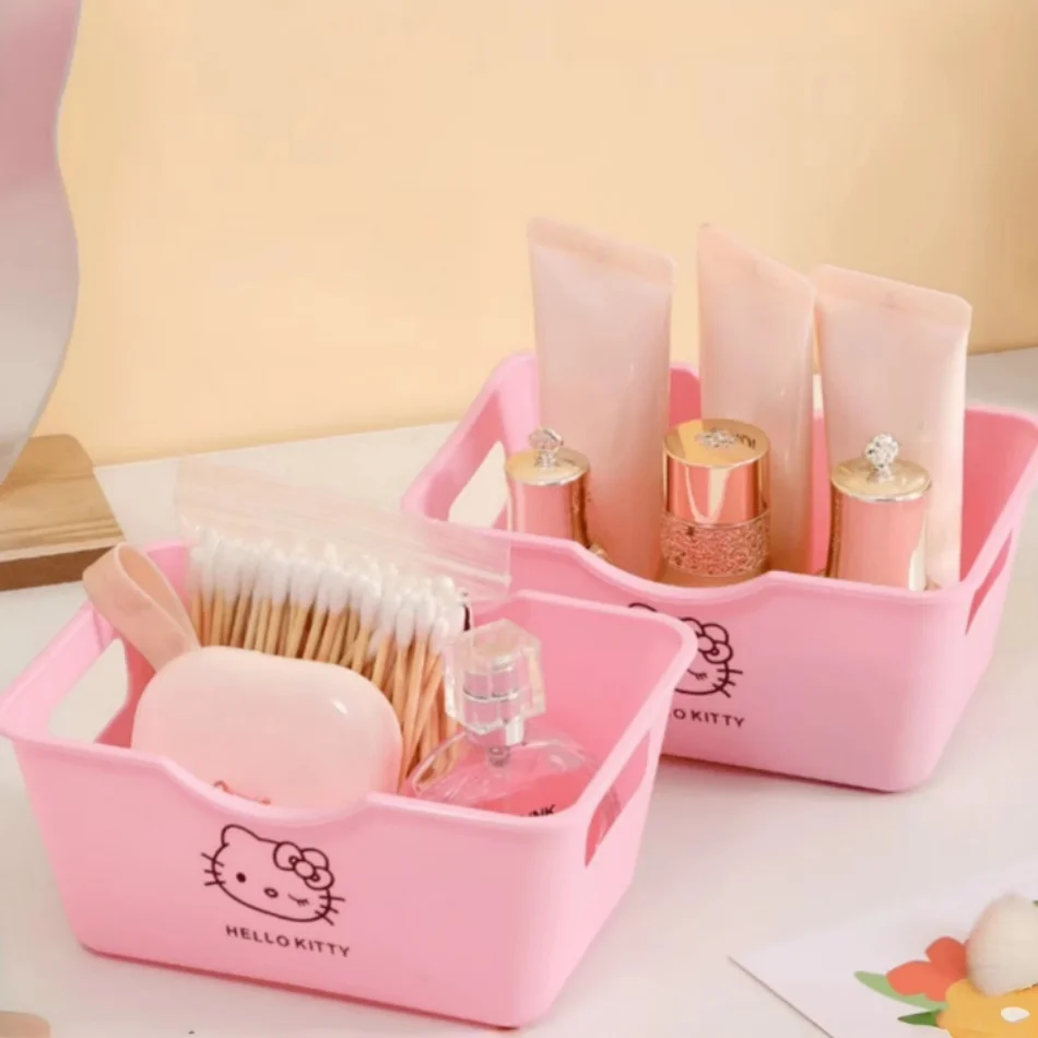 

1/3/6 шт. милые коробочки для хранения косметики и украшений Hello Kitty, коробки для организации хранения канцелярских принадлежностей и мелочей на рабочем столе.