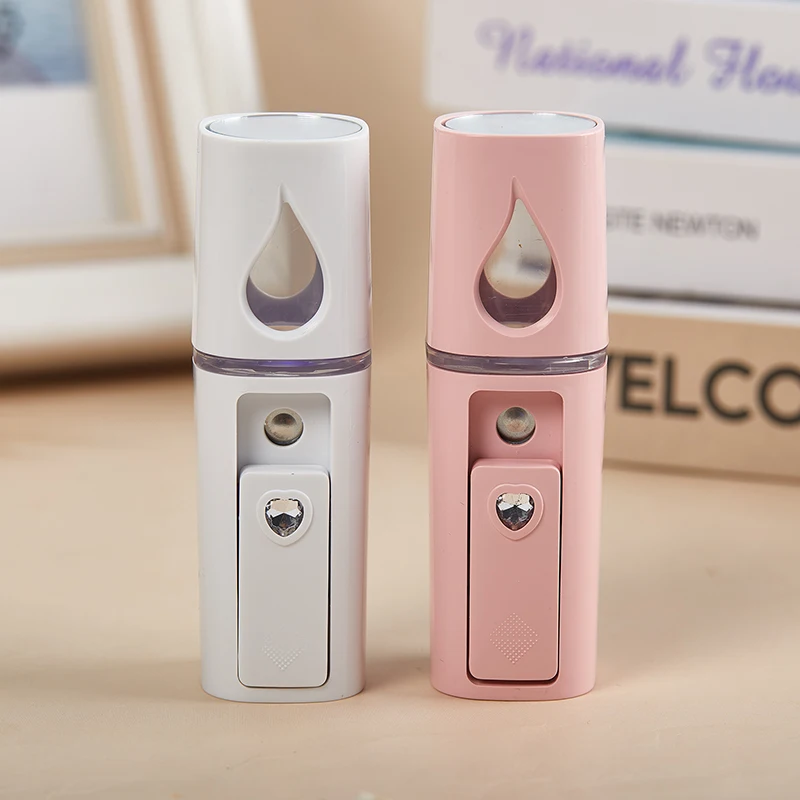 Nawilżacz twarzy przyrząd kosmetyczny USB do ładowania Mini Nano sauna do twarzy Cool Mist Face Atomizer nawilżacz twarzy