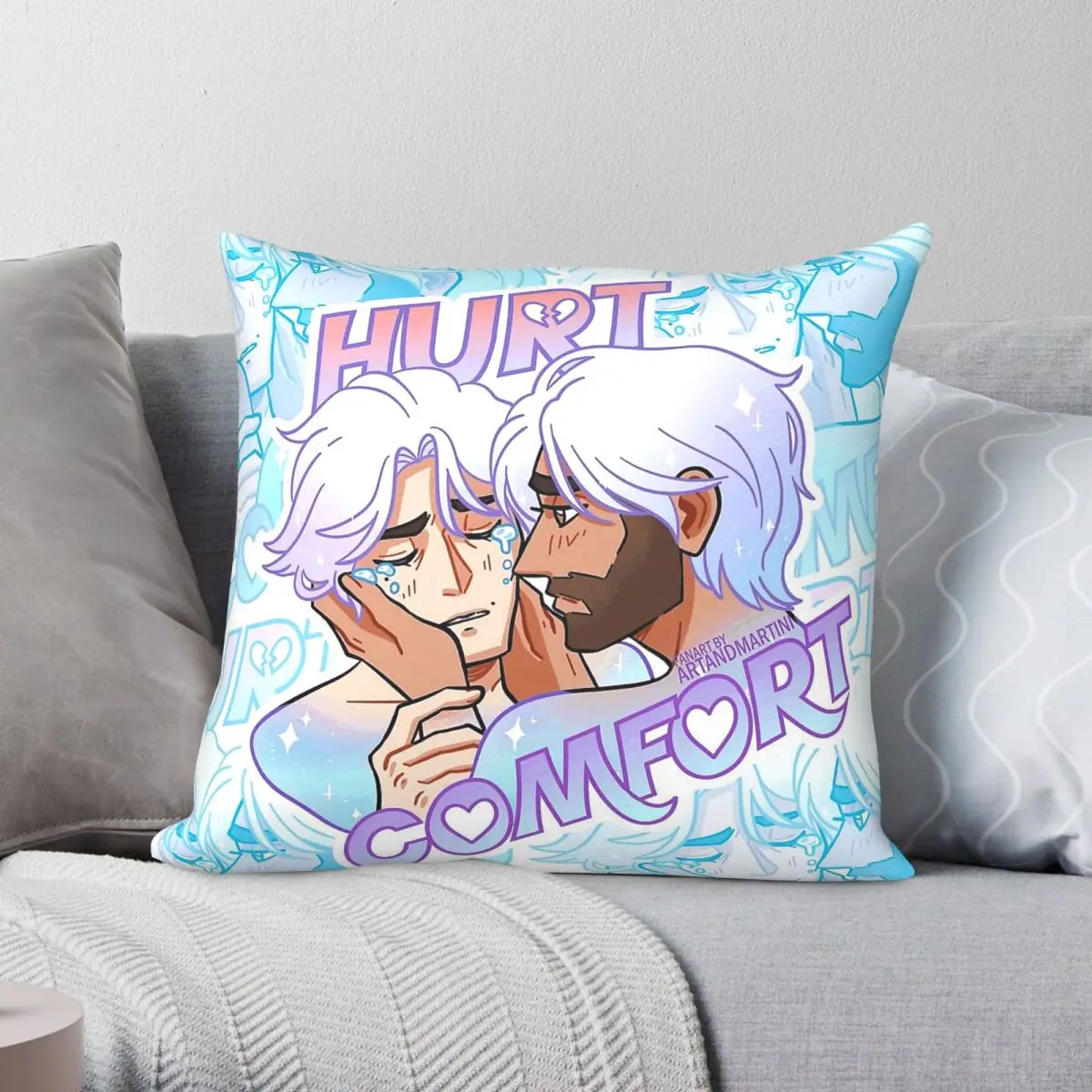 Jayvik Jayce Talis Viktor Quadratischer Kissenbezug, Polyester, Leinen, Samt, kreativer Reißverschluss, dekorativer Kissenbezug, Auto-Kissenbezug