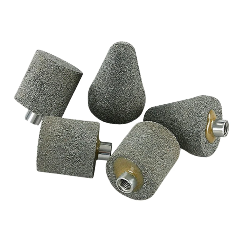 1 Pc Grinding Wheel Head M10 Thread Chamfer Countersink Bits 70grit For Stone Carving Polishing Rotary Tools Power Grinder Parts