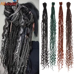 Extension de Dreadlocks Synthétiques à Double Extrémité pour Femme, 5/10 Brins, Style Hip Hélicoptère, Boîte Boho, 24 Pouces