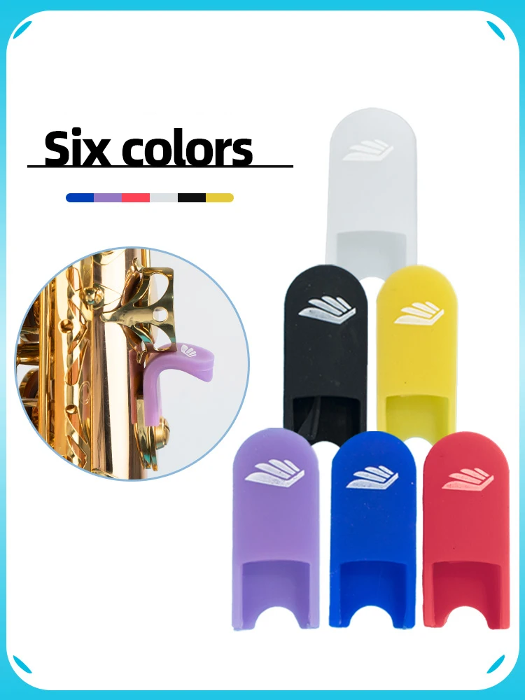 Bunte Fingerstützen für Alt-, Tenor- und Sopransaxophone, Daumenstützen, Fingerstützen, Zubehör für Seitenklappen-Handballenauflagen, keine Handschmerzen – Detail 1