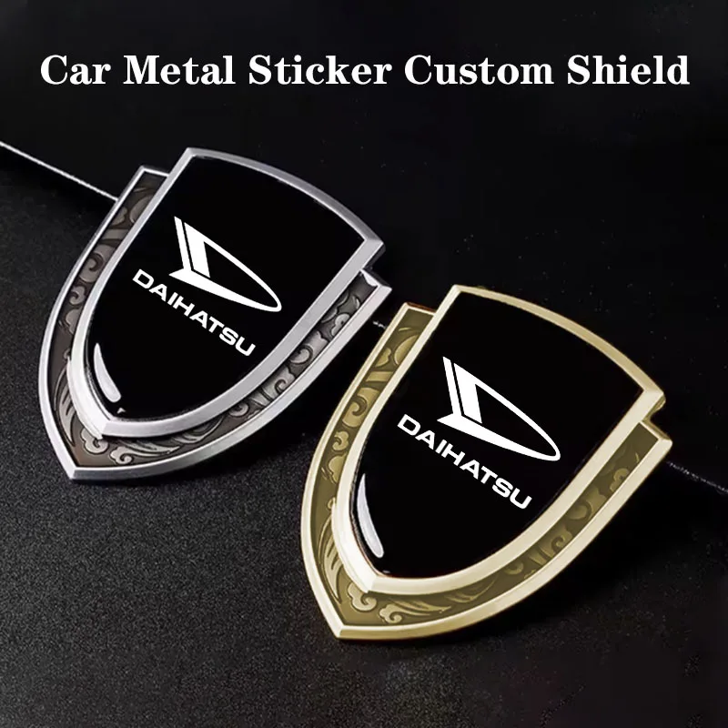 Adesivo de Metal para Para-lama Lateral de Carro para Daihatsu Terios Sirion Materia Rocky YRV Feroza Charade Acessórios de Decoração