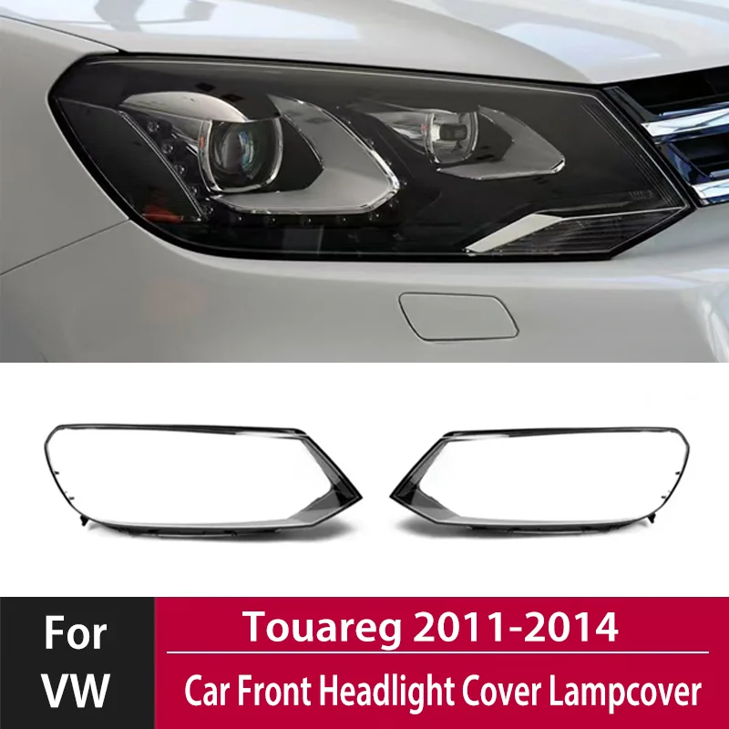 

Левая/правая крышка для VW Touareg 2011-2014, крышка передней фары автомобиля, крышка фары, стеклянная линза, крышка объектива, автозапчасти, комплект кузова