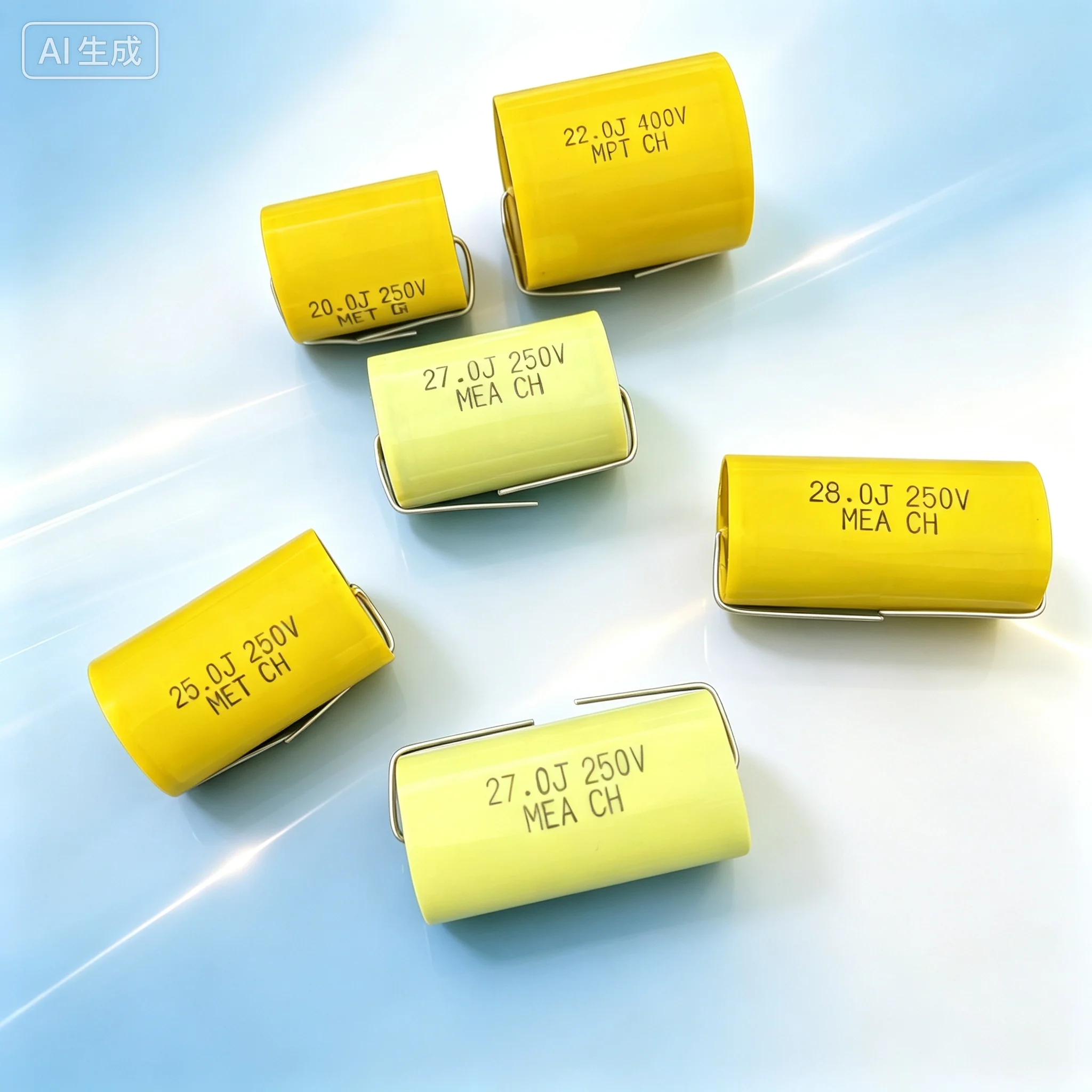 Capacitor for CH 20UF 22UF 25UF 27UF 28UF 250V Copper Lead Audio Crossover Film Capacitor  10pcs
