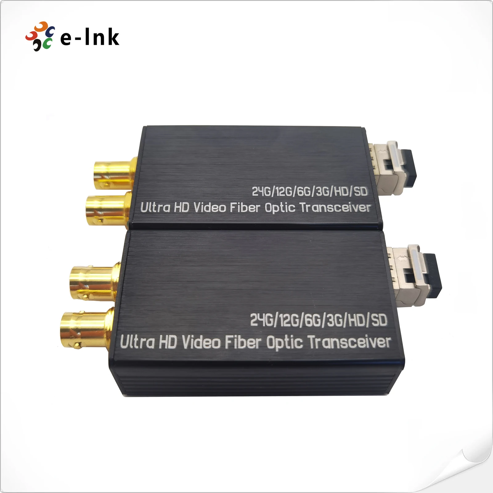 Video Fiber Extender 1-Channel Forward + 1-Channel Backward 12G SDI Fiber Optical Transceiver