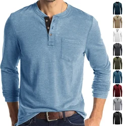 Men Fashion Casual T-Shirts Long Sleeve Tops For Man Soild O Neck Shirts Elastic Gym T Shirt Soccer Tees Streetwear Man Clothing
