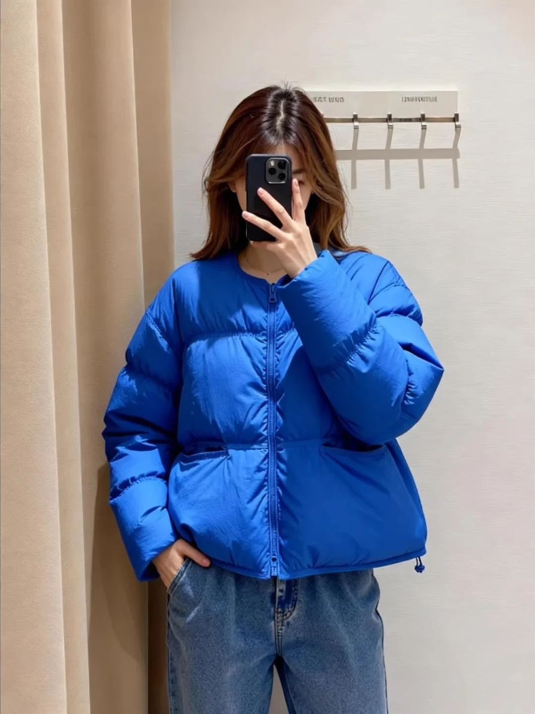 

Корейская утепленная хлопковая куртка с круглым вырезом для женщин, зимняя одежда, свободный крой, дизайн «Маленькая тыква», для повседневной носки