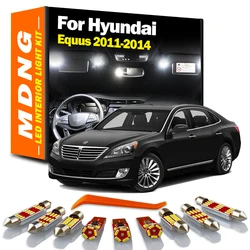 MDNG Canbus LED Interior Map Dome Light Kit For Hyundai Equus 2011 2012 2013 2014 Car Led Bulbs Accessories No Error