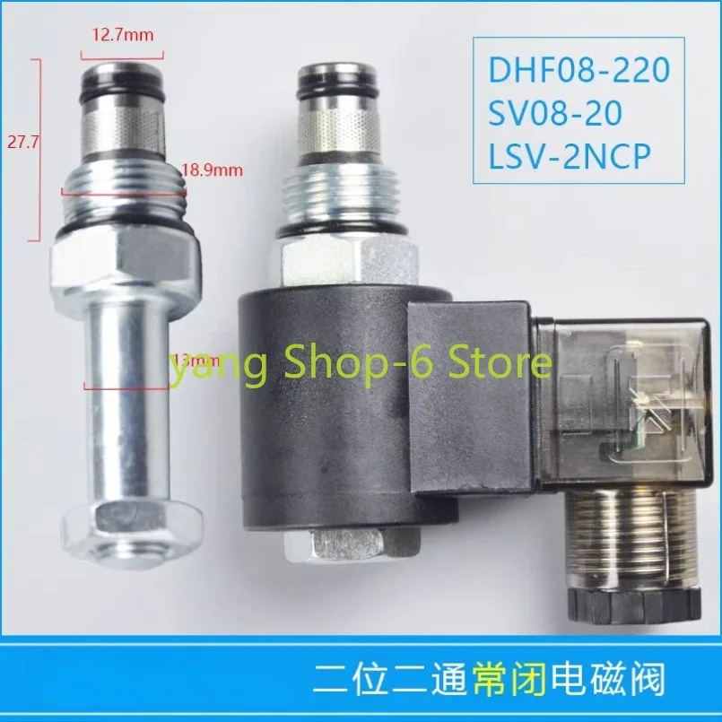 2 Way Hydraulic Norrnally Closed Cartridge Solenoid Valve DHF08-220 SV08-20NCP