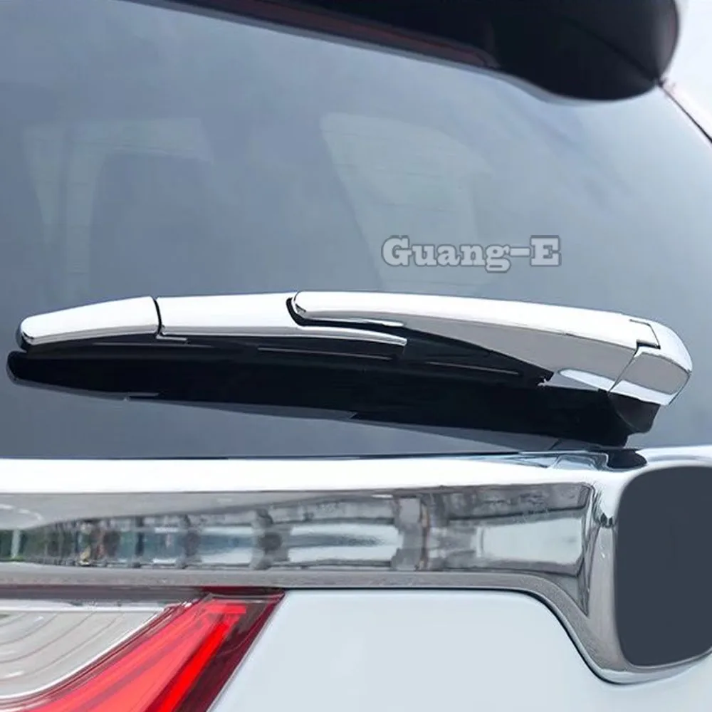 

For Honda CRV CR-V 2017 2018 2019 2020 2021 2022 Car ABS Chrome Rear Back Glass Wiper Wash Nozzle Frame Trim Tail Window Frame