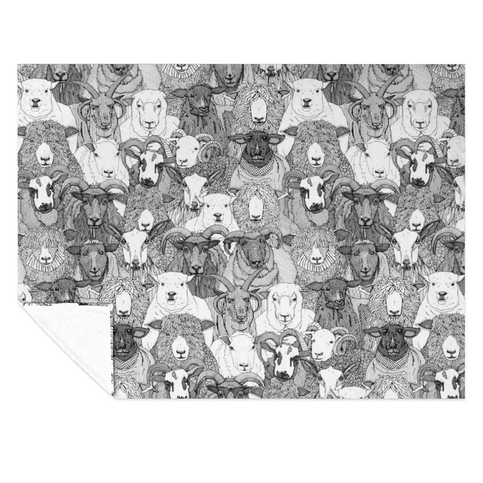 

just sheep black white Throw Blanket Kid'S Beach Luxury Throw Custom Blankets