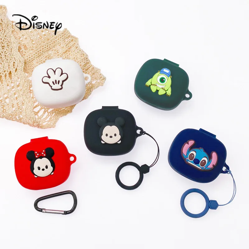 Disney Earphone Case For JBL W300TWS Cover Protective Cartoon Silicone Headphone Cover For JBL W300 TWS Charging Box With Hook