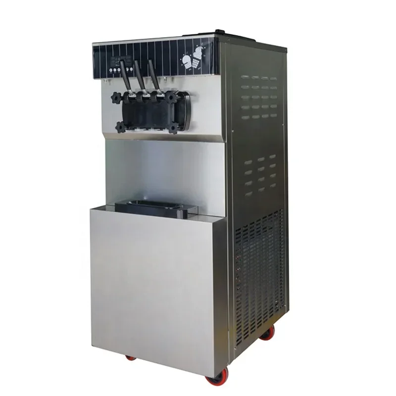 for 25L/H commercial stand soft ice cream machine ice cream cone maker 220v from china