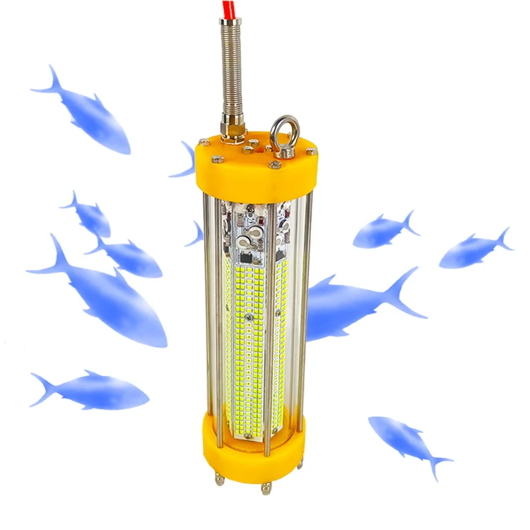 Photooperating LED fishing lights 220V 500W IP68 rated for aquaculture environments and lighting engineering use