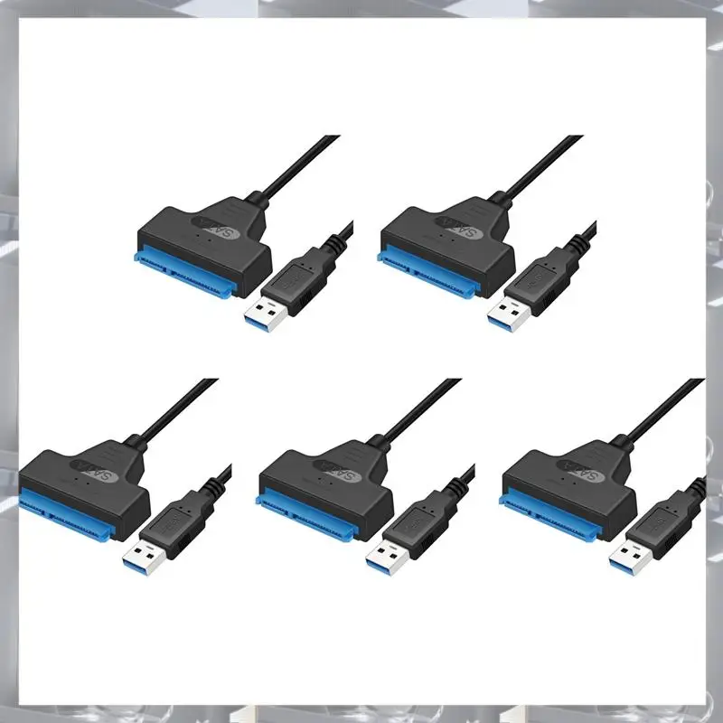 

Hot Selling-5X USB Sata Cable Sata 3 To USB 3.0 Adapter USB Sata Adapter Cable Support 2.5 Inches Ssd Hdd Hard Drive,5X USB Sata