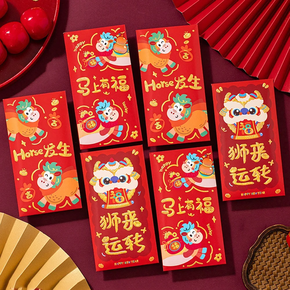 6Pcs Cartoon New Ye…