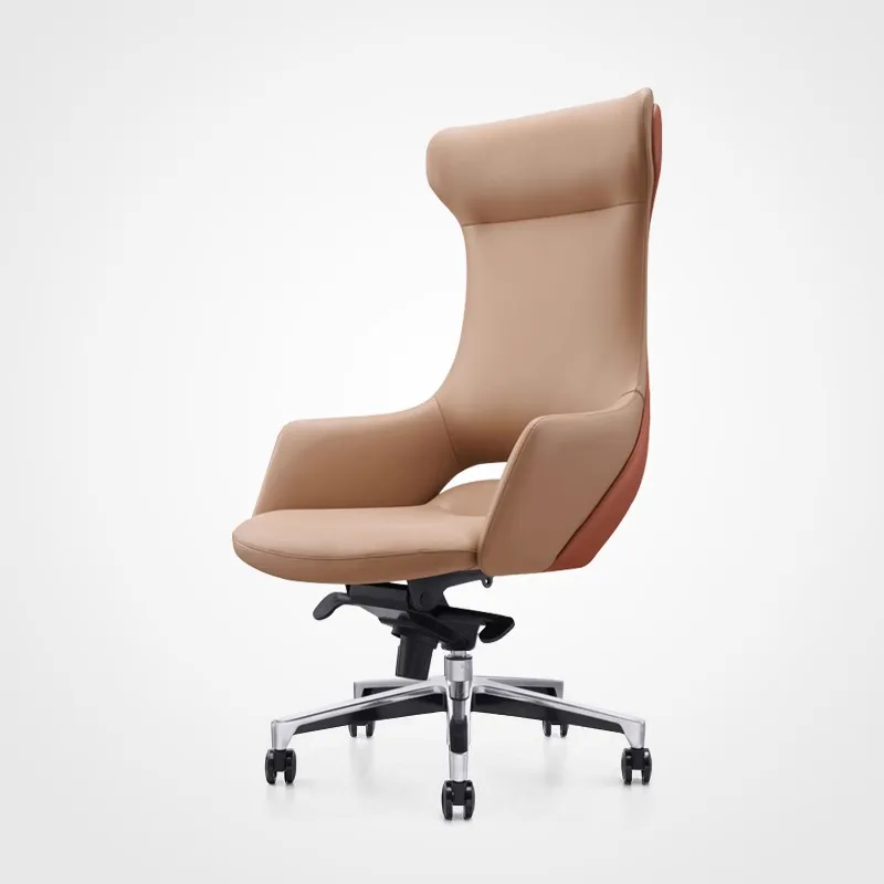 boss chair, simple modern home leather computer, comfortable waist protection, sedentary and not tired supervisor