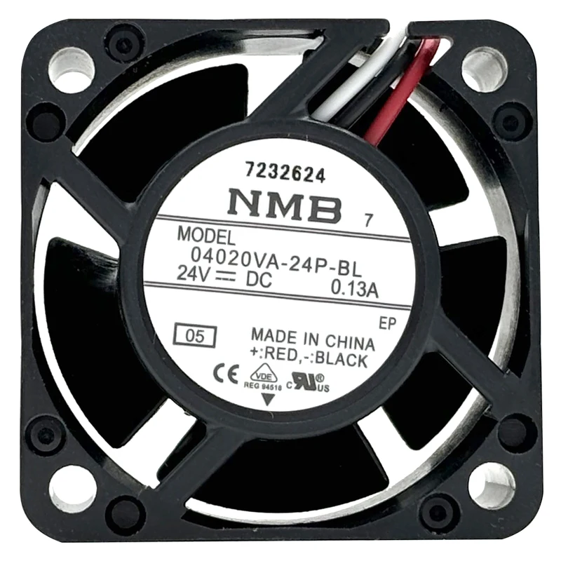 04020VA-24P-BL 4020 40x40x20mm 4CM DC24V 0.13A 3 Wire Tachometer Axial Flow Industrial Cooling Fan