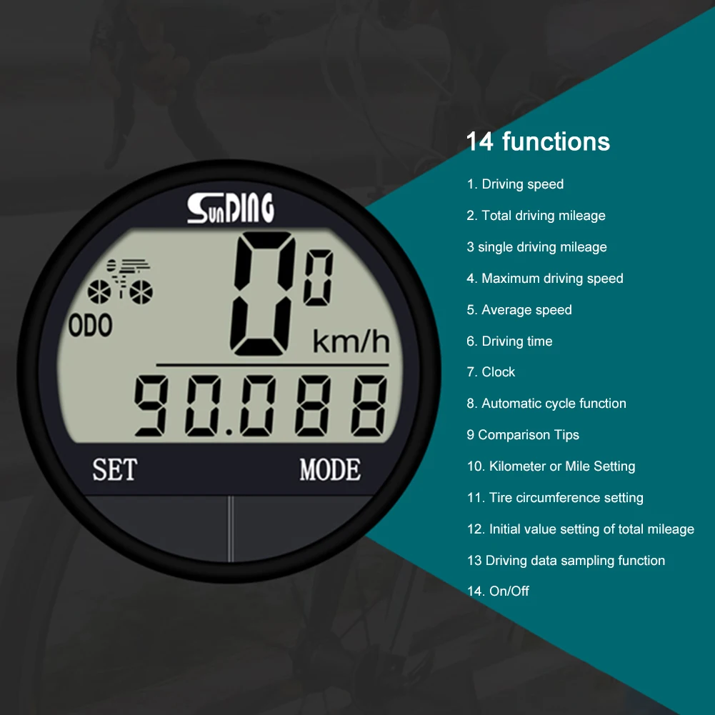 

Bike Computer Bike Odometer with Screen Mountain Bike Speedometer for Road Bike MTB for Men Women Teens Bikers Outdoor Cycling