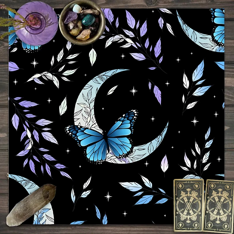 Mystic Star Moon Tablecloth Bohemian Style Table Decor Accessories Tarot Party Table Setting