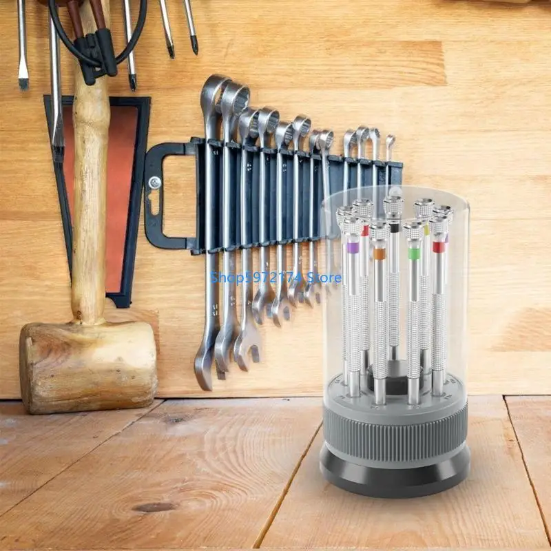 Y3NB 9Pcs Professional Watchmaker Screwdriver Set Watch Screwdriver for Watch Repair Eyeglasses Repair Jewelry Repair