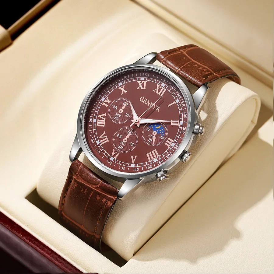 

Роскошные часы в стиле ретро с кожаным ремешком, мужские повседневные деловые кварцевые наручные часы, подарок, мужские спортивные часы Montre Homme Часы Мужские