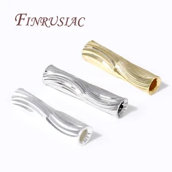 2mmX8mm Tube Beads For Jewelry Making 18K Gold Plated Beads Separators For Bracelets Accessories,Spacer Bead DIY Findings