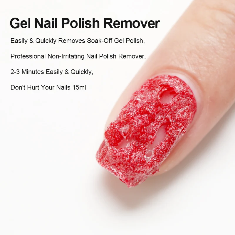 15 مللي 2 قطعة/المجموعة ماجيك جيل للأظافر مزيل طلاء الأظافر UV جل سريع إزالة ورنيش شبه دائم نقع قبالة البولندية المطاط الغراء مسمار أداة فنية #4