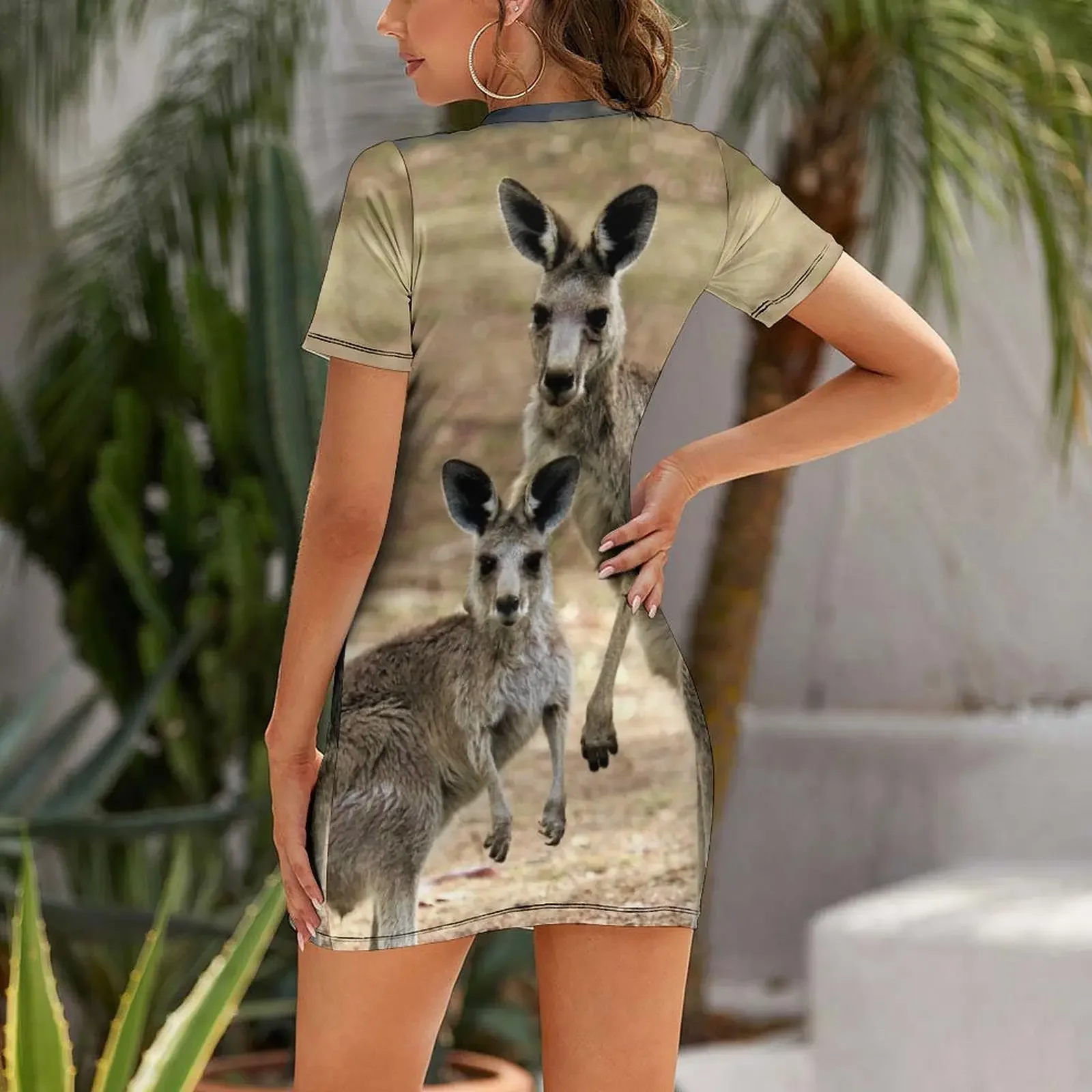 ชุดเดรสแขนสั้นลายจิงโจ้ ชุดเดรสฤดูร้อนสำหรับผู้หญิง ชุดราตรีสำหรับผู้หญิง ชุดราตรียาวสำหรับงานพรอม ชุดราตรียาวหรูหราสำหรับผู้หญิงสำหรับงานแต่งงาน