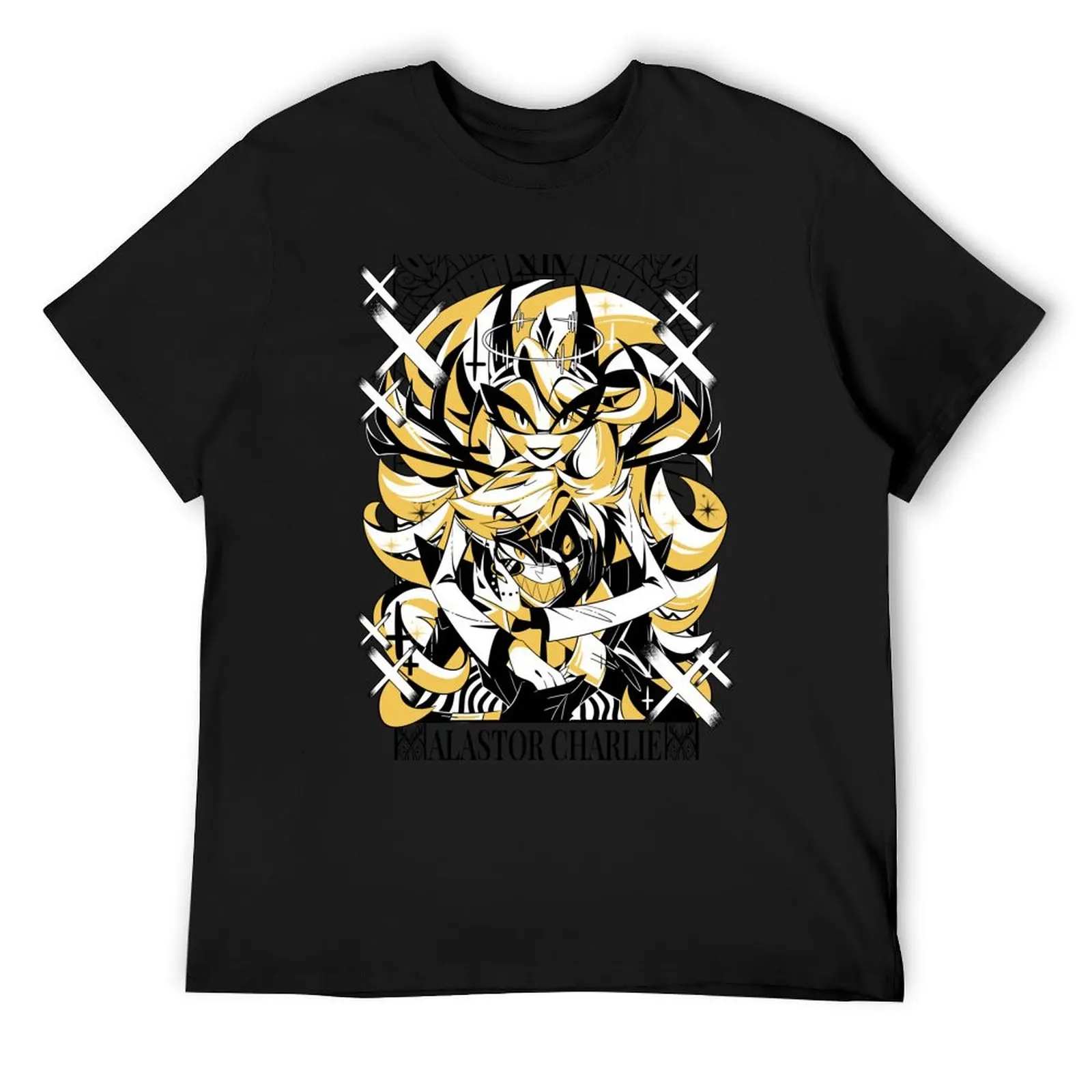

Charlie + Alastor 2023 Tarot Card Inspired Halloween Collection Fanmerch WHITE Ver. T-Shirt