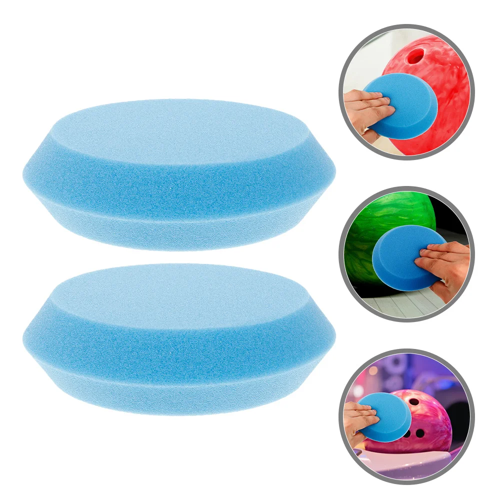 

2Pcs Sponge Bowling Pad Polishing Cleaning Pads Restores Original Condition Must Have for Bowlers Bowling Accessories for Men