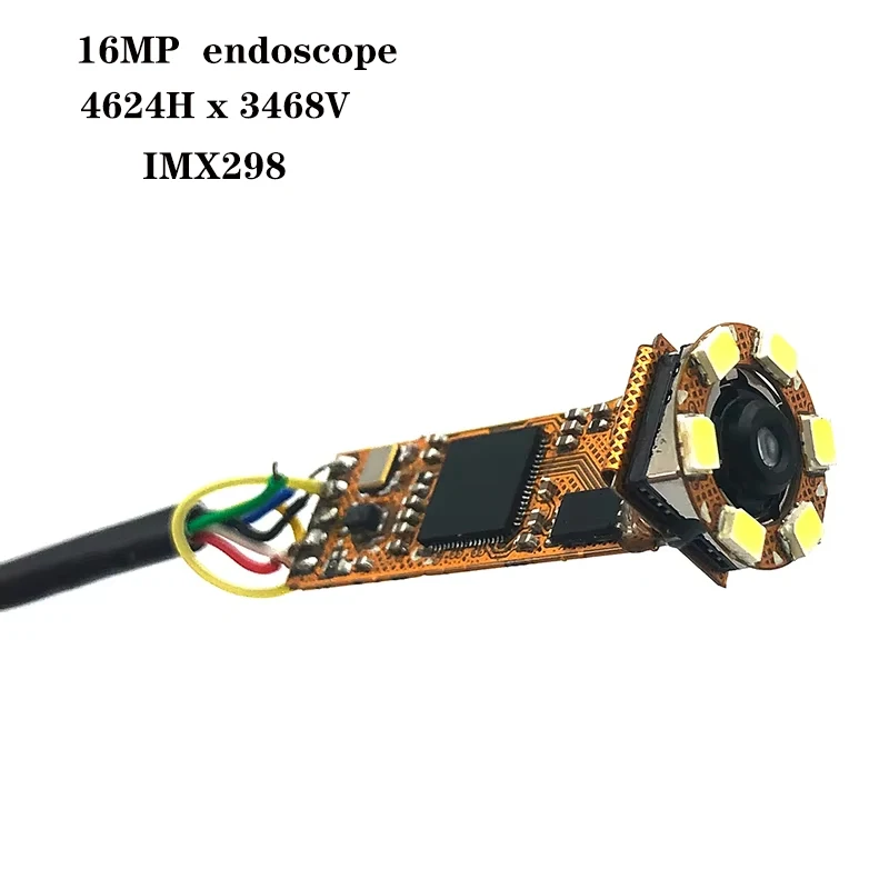 

16MP Full HD IMX298 Endoscope camera usb module autofocus with LED light for medical device inspection pipeline inspection
